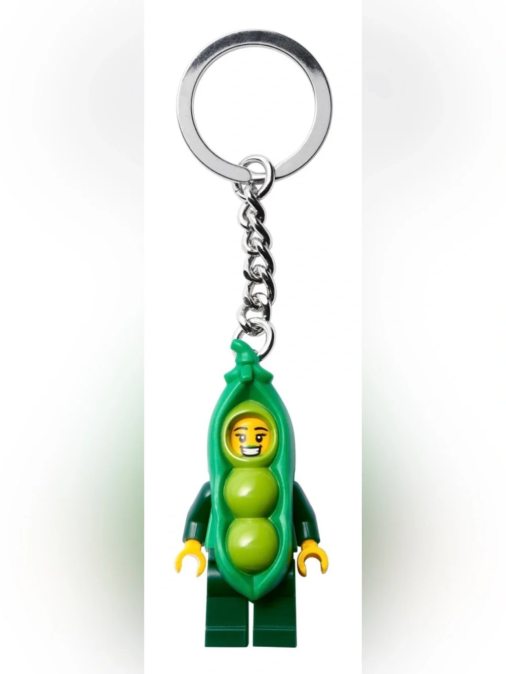 Lego Green Pea Pod Minifigure Key Ring